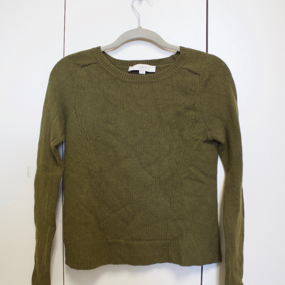 Olive Green Loft Sweater